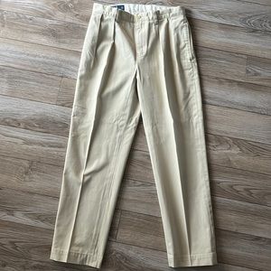 Polo by Ralph Lauren. Pleated khaki slacks. 30x30